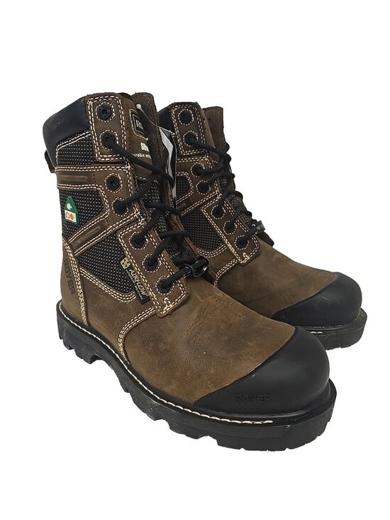 Royer Men\'s 8\'\' Metal-Free Comp Toe Comp Plate Work Boots 8680FLX Brown 9M main image 5